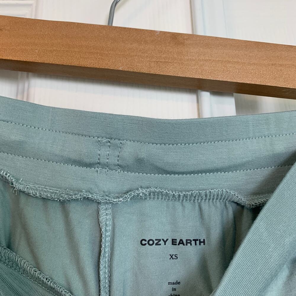 NWT SET Cozy Earth Bamboo Stretch-Knit Long Sleeve Pajama Top & Pant Brook XS - Picture 10 of 11